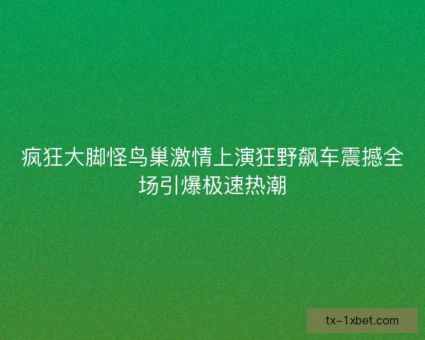 疯狂大脚怪鸟巢激情上演狂野飙车震撼全场引爆极速热潮
